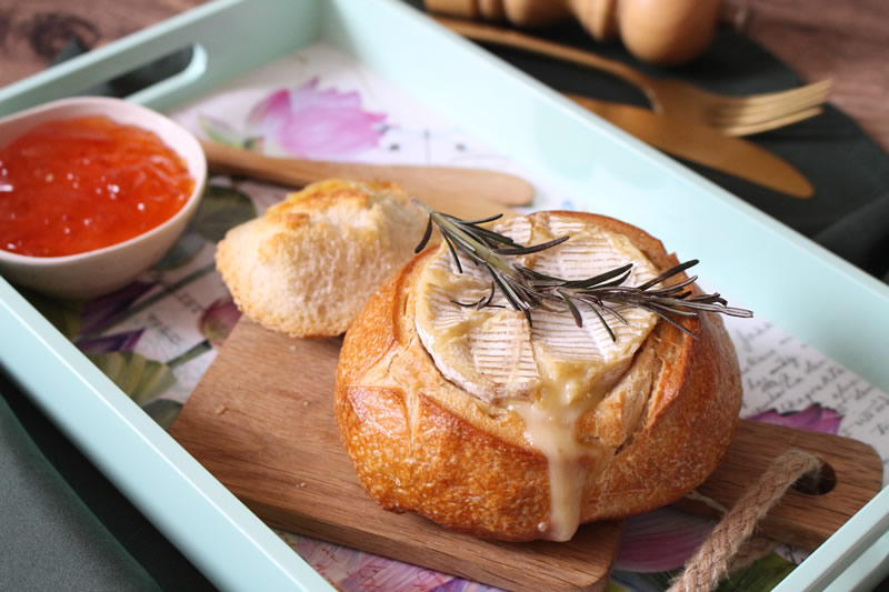 Receita de Camembert no Pão