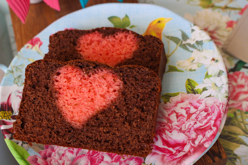 Receita de bolo de coração